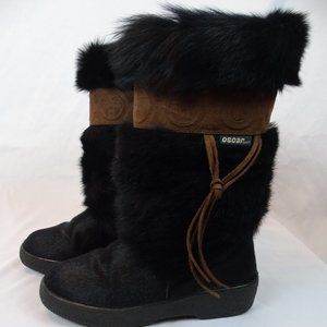 Oscar Leather & Fur Winter Boots